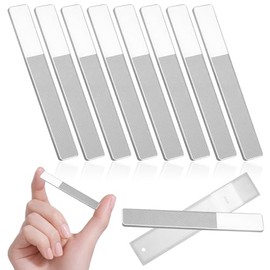 Glass Nail Buffer Nano Glass Nail File 8 PCS Nano Nail Files with Case for Natural Nails Women Shaping Buffing and Polishing