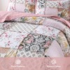Etwel Queen Quilt Bedding Set Patchwork, Cotton Bedspread Coverlet Lightweight,