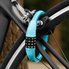 Yesmin 4 Digit Resettable Cable Code Bike Lock, Mini Portable