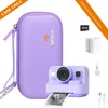 Aproca Purple Portable Hard Storage Case, for Dylanto Instant Print