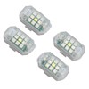 4Pcs LED Strobe Light High Brightness Waterproof Portable Wireless Flashing