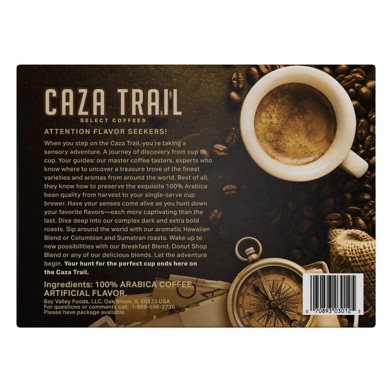 Caza Trail Coffee Pods, Creamy Hazelnut, Single Serve 100 Count