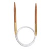 Seeknit Circular Knitting Needles, Bamboo, Beige, 40 cm x 12