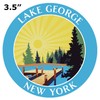 Lake Dock - Lake George - New York 3.5" Window