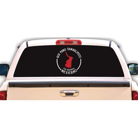 Tamaulipas Mexico Sticker para Trocas Calcomania para Carro Mexico Decals for Trucks Mexico Vinyl for Trocas Personalizada con Estados de Mexico (8", Tamaulipas)