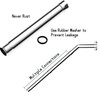 iFealClear Shower Arm Extension, Solid Brass Shower Head Extension Arm