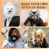 Seenelling 33 Pcs DIY Therian Mask Material Kit Including Felt