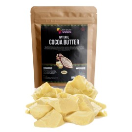Motherland Goods Natural Cocoa Butter Chunks - 8 oz Organic & Raw Body 8 Ounce (Pack of 1)