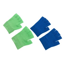 Mikinona 2pairs Moisturizing Therapy Gloves Gel Gloves for Dry Hands Relief Soft Lightweight and Fast Absorbing Moisturizing Therapy for Overnight Use and Skin Protection Green Blue