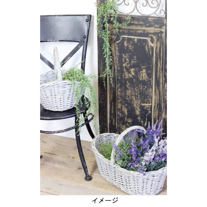Murataya Sangyo Willow Basket Small Gray 3632 Width 7.9 x