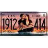 OPO 10 - Decorative metal plate from the TITANIC film with Leonard Di Caprio and Kate Winslet - Size 30x15 cms