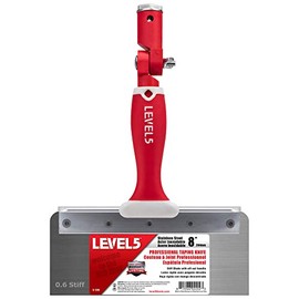 LEVEL5 8" Offset Knife, 0.6mm STIFF Stainless Steel Blade | Soft-Grip Handle | 5-380