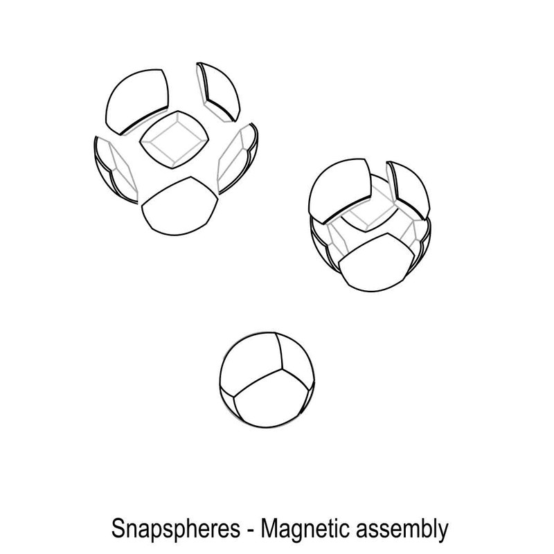 Pluto globe - Snapspheres mini 1.58"