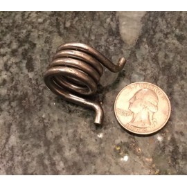 Military door hinge axis spring helical counter clockwise wound 7/8 x 1/2 x 1/8 wire new