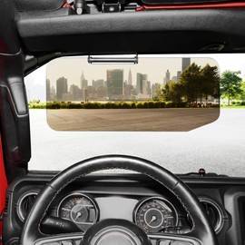 Sun Visor Extender for JL/4XE/JT,Stray Light, Sunvisor Extension, Anti Glare Polarized Sun Blocker for Cars, UV, Snow Blindness Protector, Safe Driving Extension, Universal Black