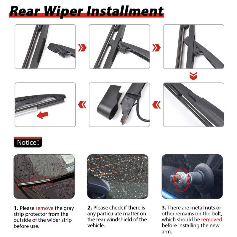 15277756 Replacement for GMC Yukon 2007-2014 Rear Windshield Back Wiper