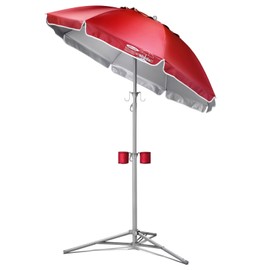Wondershade Wondershade Portable Sun Shade Umbrella, Lightweight Adjustable Instant Sun Protection - Red