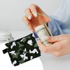 Rumyve 2pcs Camo Small Coin Wallet,Mini Wallet with Zipper, Cash