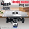 Uadme Router Table Insert Plate, Aluminum Alloy Routers Bench Trimmer