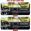AuTK Aluminum Alloy Interior Upgrade Kit for 2018-2025 Jeep Wrangler