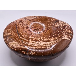 4.9" 1.86LBs Orbicular Orbs Ocean Jasper w/Quartz Inclusions Bowl Polished Natural Multicolor Gemstone Crystal Mineral Collectible Specimen Ashtray - Madagascar