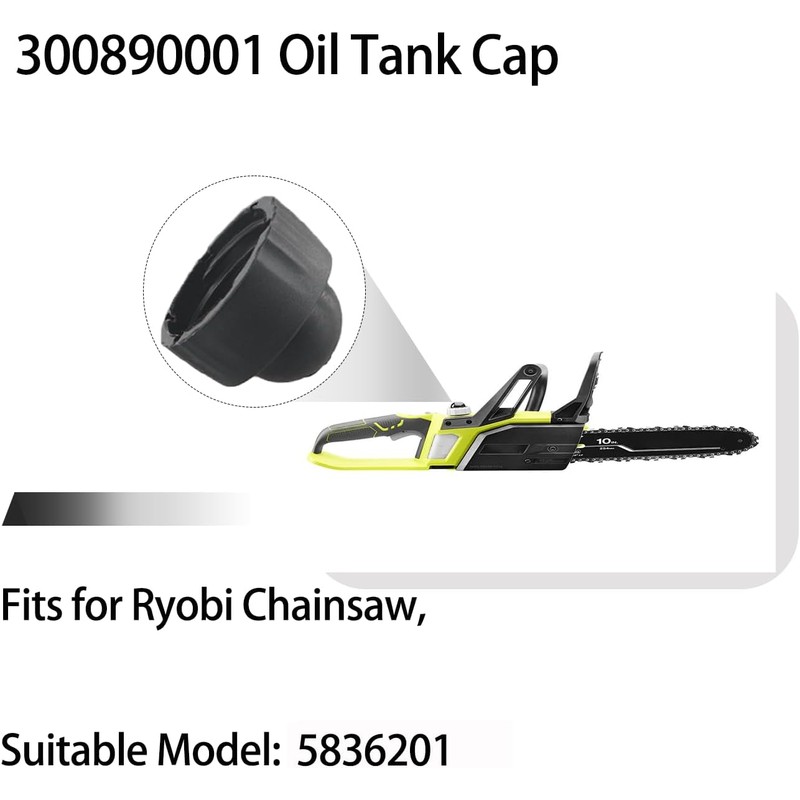 deawater 300890001 Chainsaw Oil Cap Primer Bulb 2-Pack, Replacement for