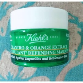Kiehl's Cilantro Orange Extract Pollutant Defending Masque Mask Travel0.5oz/14ml