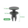 EMSea 20PCS Tailgate Lining Clips Boot Lid Lining Fasteners Front