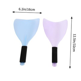 WOONEKY 2pcs Handheld Hair Salon Baffles Face Cover for Hair Cutting Protects against Clippings for Home and Professional Use