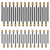 Bonsicoky Picture Hanging Nails, Black Steel Nails and Brass Head