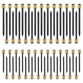 Bonsicoky Picture Hanging Nails, Black Steel Nails and Brass Head Frame Hanger Nails for Hanging Pictures Painting(50Pcs, Medium, Large)