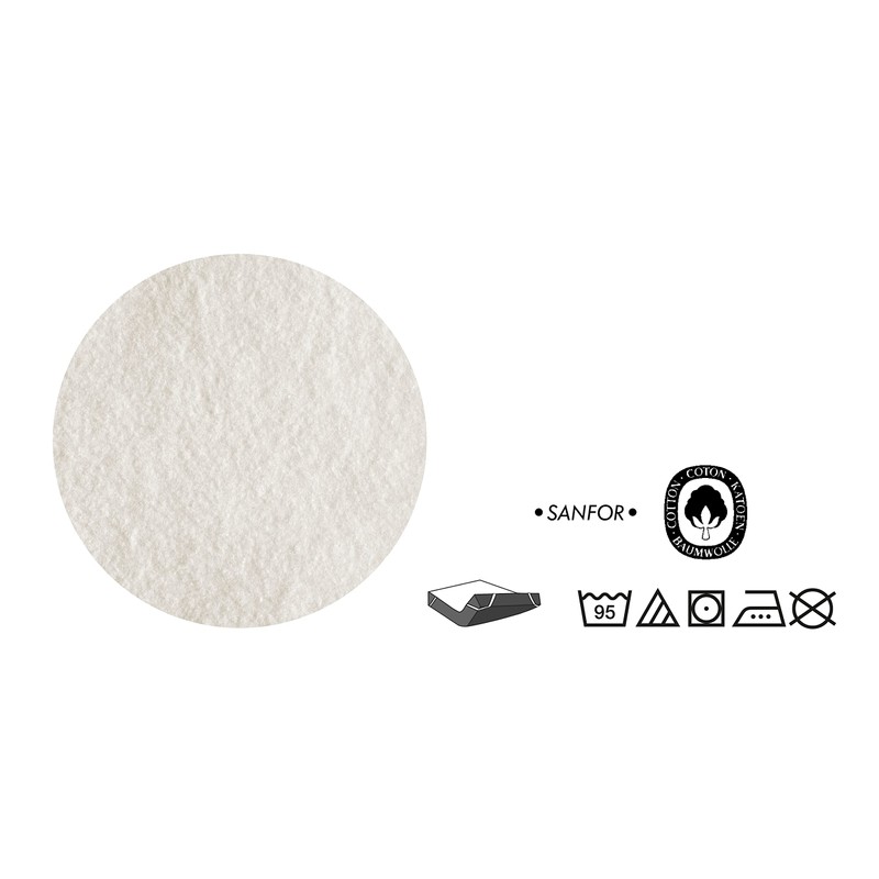 biberna Sleep & Protect Sanfor Equipment Molton Mattress Topper Cotton