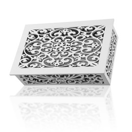 Saillong Doorbell Chime Cover Box Only, Wooden Doorbell Chime Box, Doorbell Chime Cover Box for Indoor Outdoor, with Extra Self Adhesive Tape, Easy to Install for Home (White)