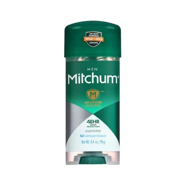 Mitchum Advanced Control Unscented Gel, Anti-Perspirant & Deodarant 3.4 oz (Pack of 8)
