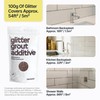Hemway Bronze Brown Glitter Grout Additive 100g Metallic Flakes for