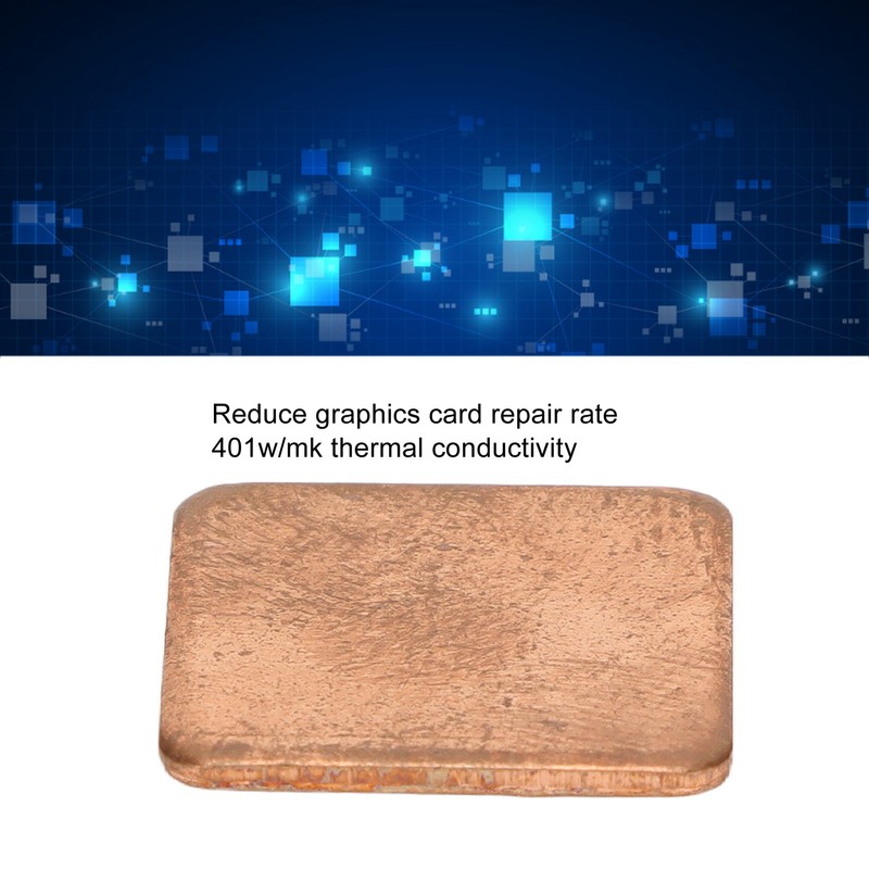 100pcs Copper Pad Shim Thermal Conductivity Burr Free Copper Shim