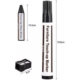 Furniture Repair Kit,Wood Touch Up Pens,Laminate Scratch Repair,Wax Sticks for W