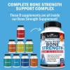 Bone Strength Calcium Supplement w/ Calcium, Vitamin D3, K2, C,