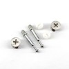 25Pcs Furniture Connecter Fixing Screws Eccentric Cam Lock with Pre-Inserted