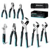 DURATECH 8-Piece Pliers Set with Rolling Pouch, Premium Cr-V/Cr-Ni Construction,