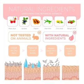 Dermora Mascarilla Exfoliante Para Pies, De Melocotón, Para Talones