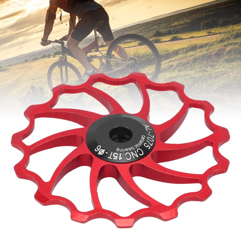 MEIJUN Rear Derailleur Guide Pulley Wheel 15T Ceramic Bearing for
