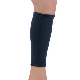 NeoPhysio Medical Grade Elastic Compression Calf Support, Navy Tubular Sleeve - Medium = 33-38cm