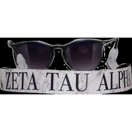 Zeta Tau Alpha ZTA Sorority Sunglass Straps- Marble-New!