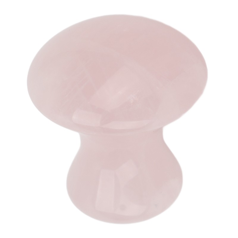 Scraping Stone Tool Mushroom Shape Pink Rose Quartz Gua Sha