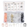 Durlo 70 Pcs Automotive Fuel Line Retaining Clips Kit, Nylon