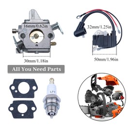 Haishine Ignition Coil Spark Plug Carburetor Carb kit for STIHL 017 018 MS170 MS180 MS 170 180 Chainsaw Spare Parts