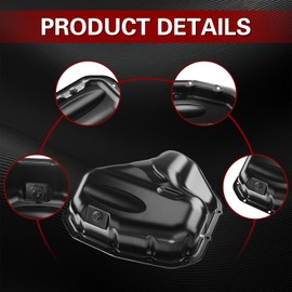 Lower Engine Oil Pan Sump with Drain Plug, Compatible with 2010-2017 Toyota Camry, 2009-2019 Highlander, 2011-2013 Sienna, 2013-2018 Avalon, 2009-2016 Venza, Lexus 2013-2018 ES300h, 2.5L 2.7L