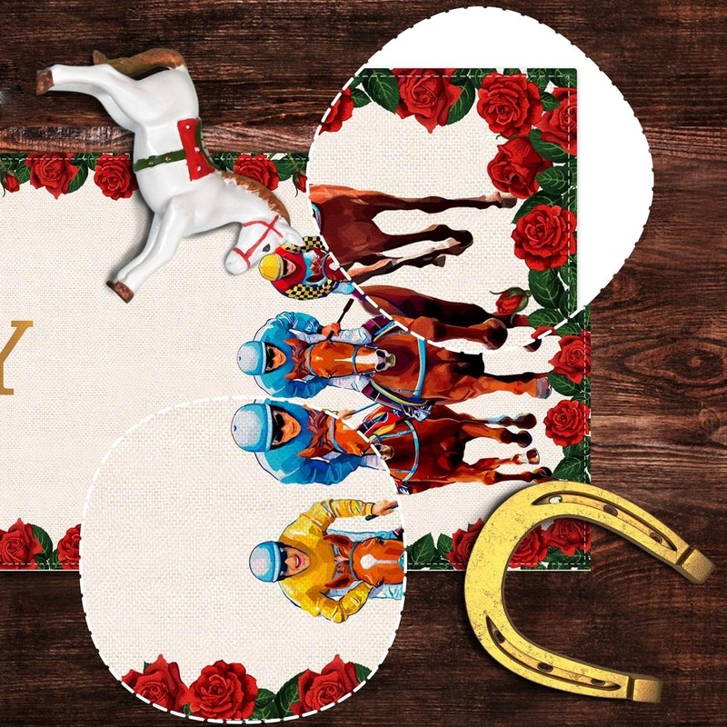 Nepnuser Kentucky Table Runner Run for The Roses Horse Racing