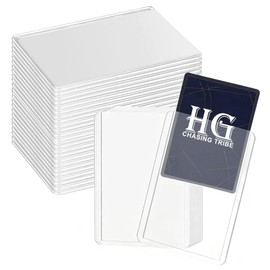 HG CHASING TRIBE Top Loader [Clear White Set of 60] Card Loader for Trading Cards Hard Case Trading Card Regular Protection Individual Storage Collection Storage Scratch Resistant Anti-Aging Ultra